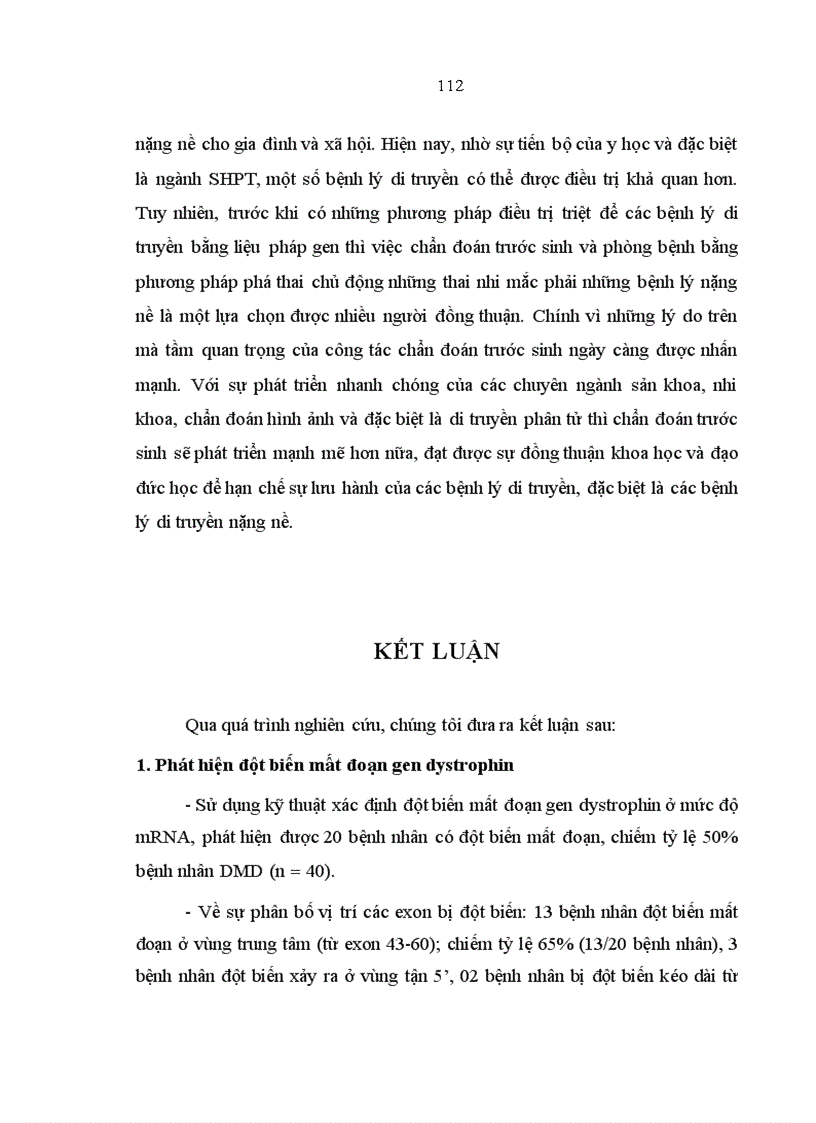 image for page Xác định đột biến mất đoạn gen dystrophin gây bệnh loạn dưỡng cơ Duchenne ở mức độ mRNA và phát hiện người lành mang gen bệnh