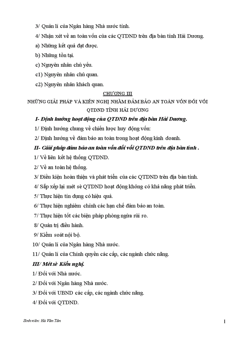 image for page Đảm bảo an toàn vốn đối vối hoạt động QTDND cơ sở trên địa bàn tỉnh Hải Dương Thực trạng và giải pháp 1