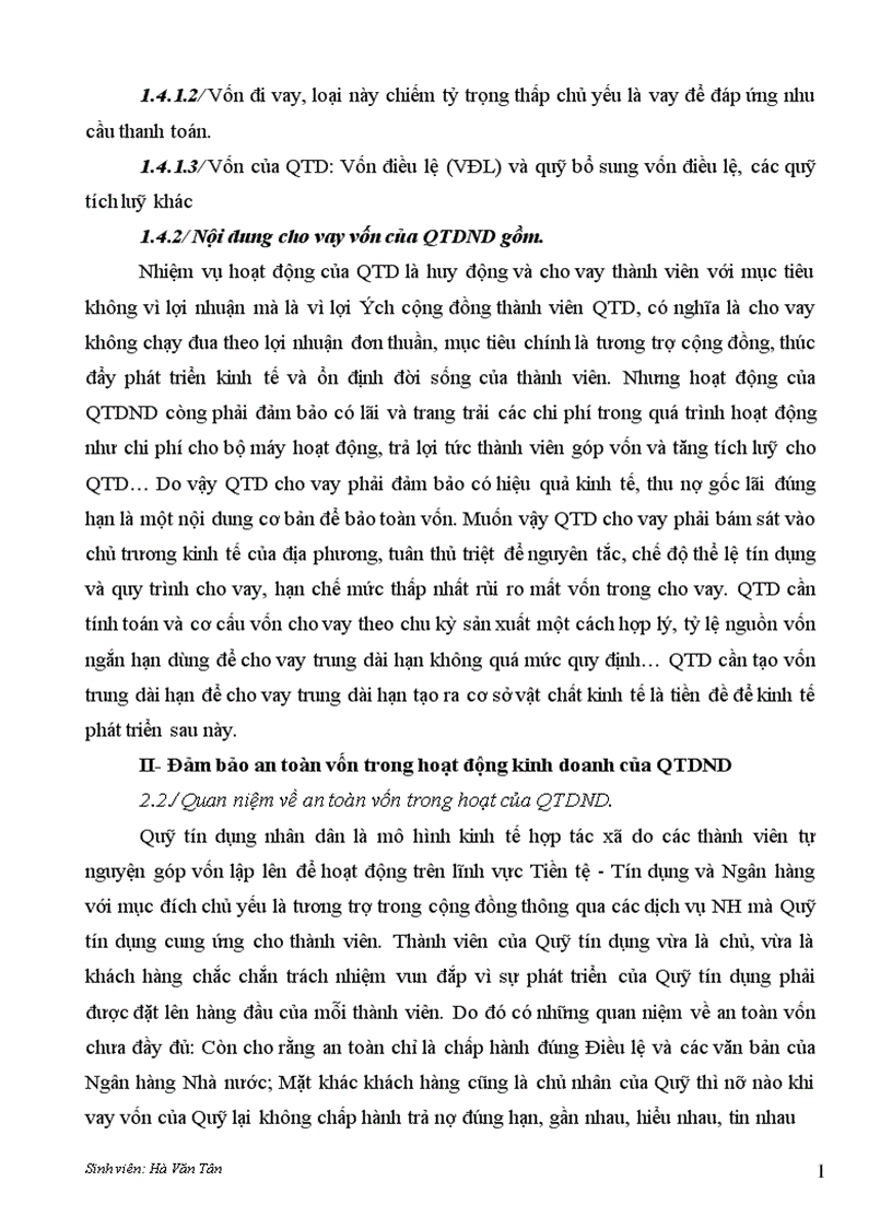 image for page Đảm bảo an toàn vốn đối vối hoạt động QTDND cơ sở trên địa bàn tỉnh Hải Dương Thực trạng và giải pháp 1