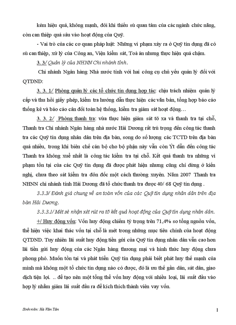 image for page Đảm bảo an toàn vốn đối vối hoạt động QTDND cơ sở trên địa bàn tỉnh Hải Dương Thực trạng và giải pháp 1