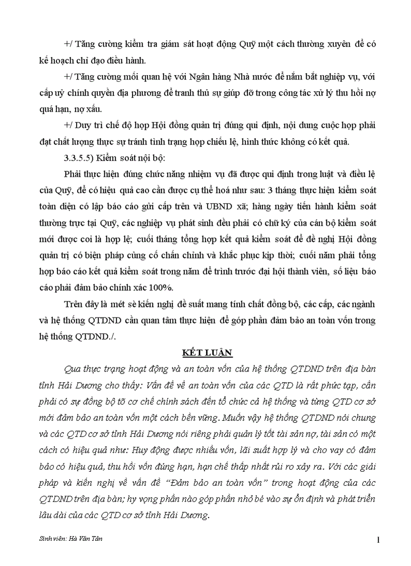 image for page Đảm bảo an toàn vốn đối vối hoạt động QTDND cơ sở trên địa bàn tỉnh Hải Dương Thực trạng và giải pháp 1