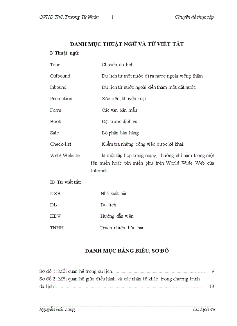 image for page Hoàn thiện quy trình điều hành chương trình du lịch nội địa tại công ty Đầu tư và Du lịch Sao Việt