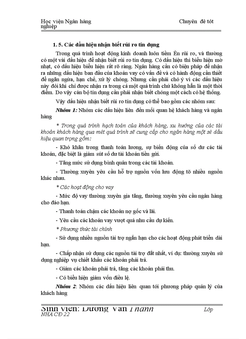image for page Giải pháp hạn chế rủi ro tín dụng tại Chi nhánh Ngân hàng Công Thương khu vực Đống Đa 1