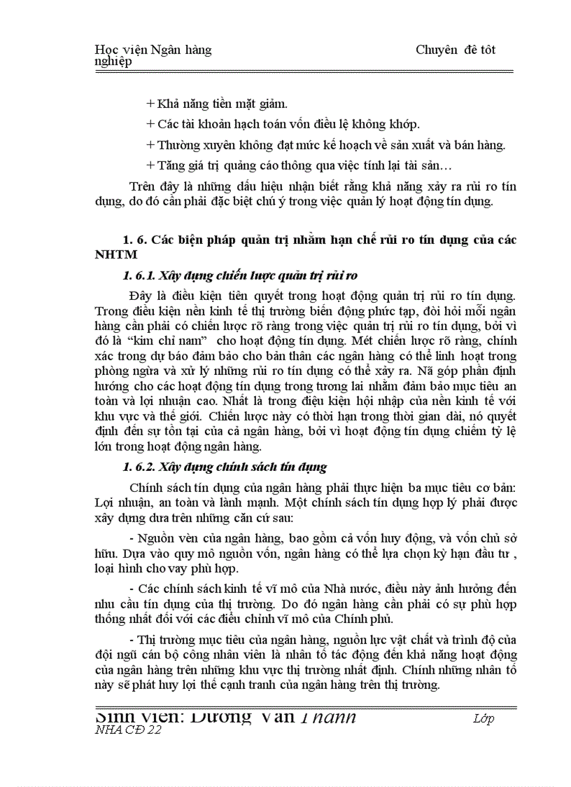 image for page Giải pháp hạn chế rủi ro tín dụng tại Chi nhánh Ngân hàng Công Thương khu vực Đống Đa 1