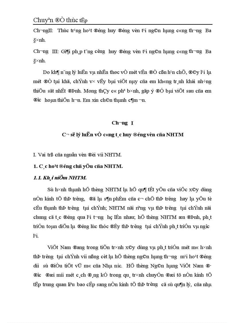 image for page Giải pháp tăng cường huy động vốn tại Ngân hàng công thương Ba Đình 1