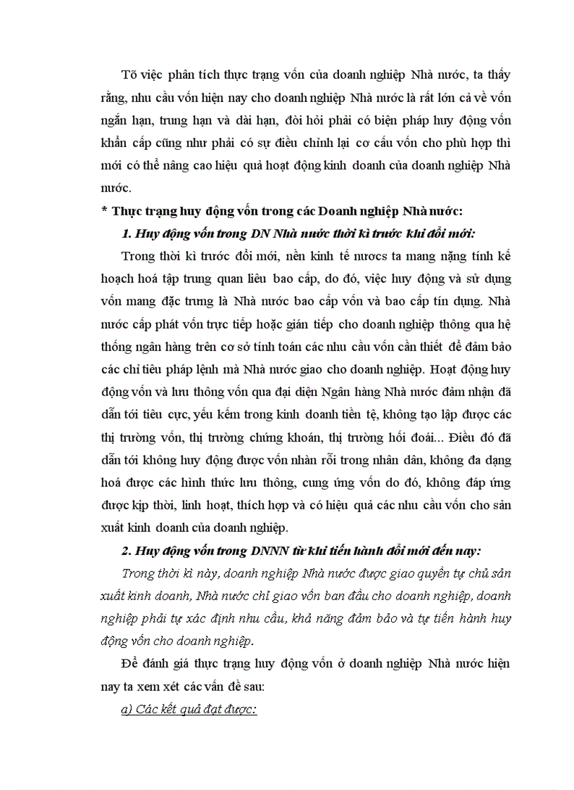image for page Những hoạt động huy động vốn và các giải pháp huy động vốn cho các doanh nghiệp Nhà nước ở nước ta hiện nay 1