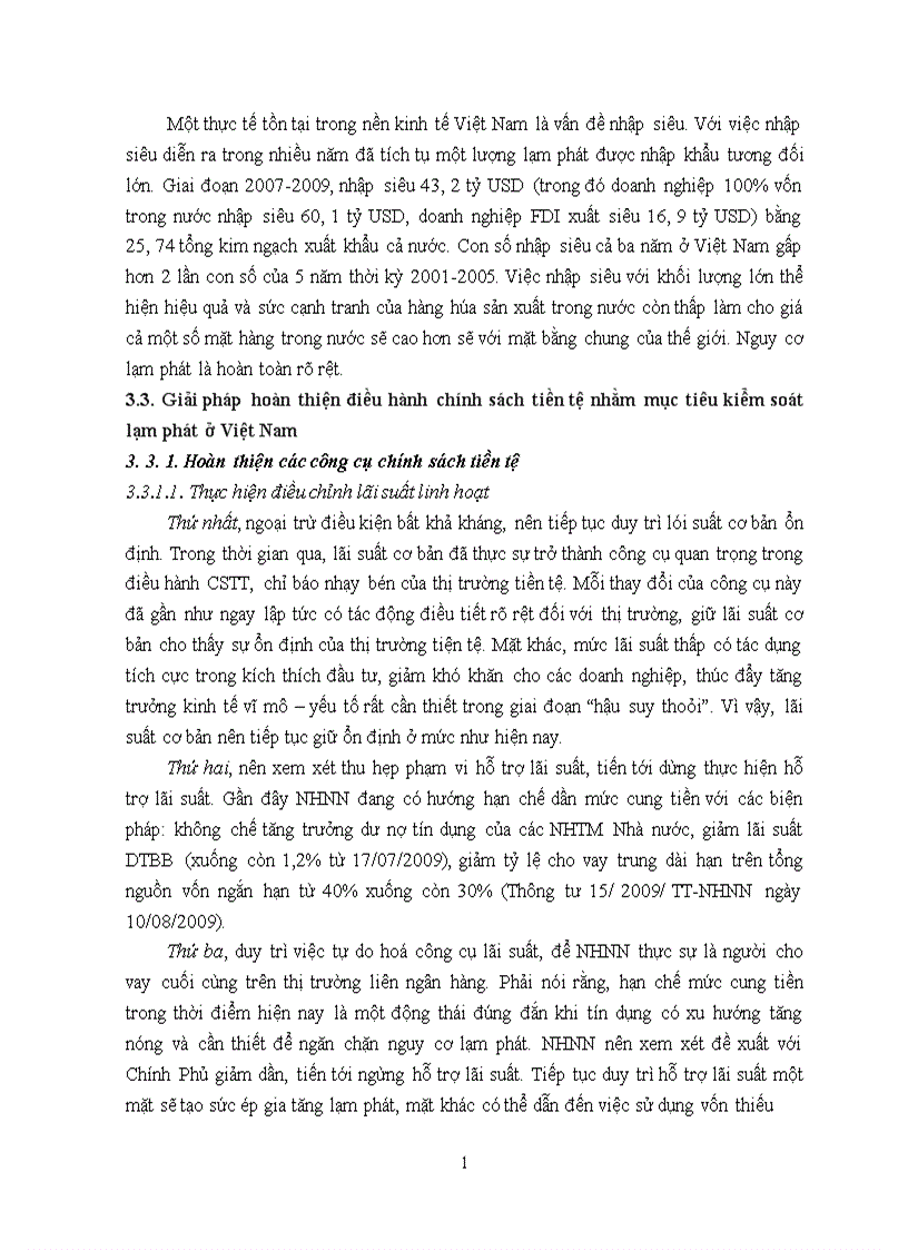 image for page Thực trạng của việc sử dụng các công cụ của chính sách tiền tệ nhằm kiểm soát lạm phát ở việt nam những năm qua