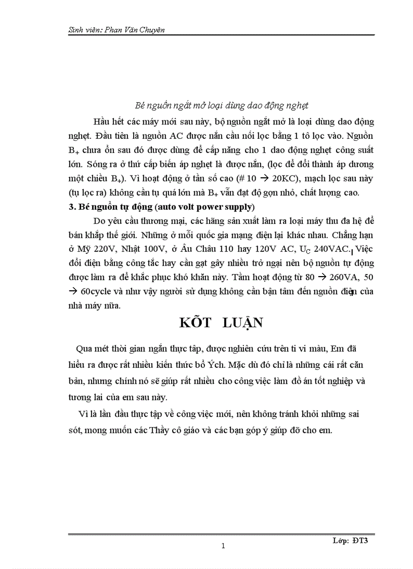 image for page Nguồn ổn áp dải rộng của ti vi màu