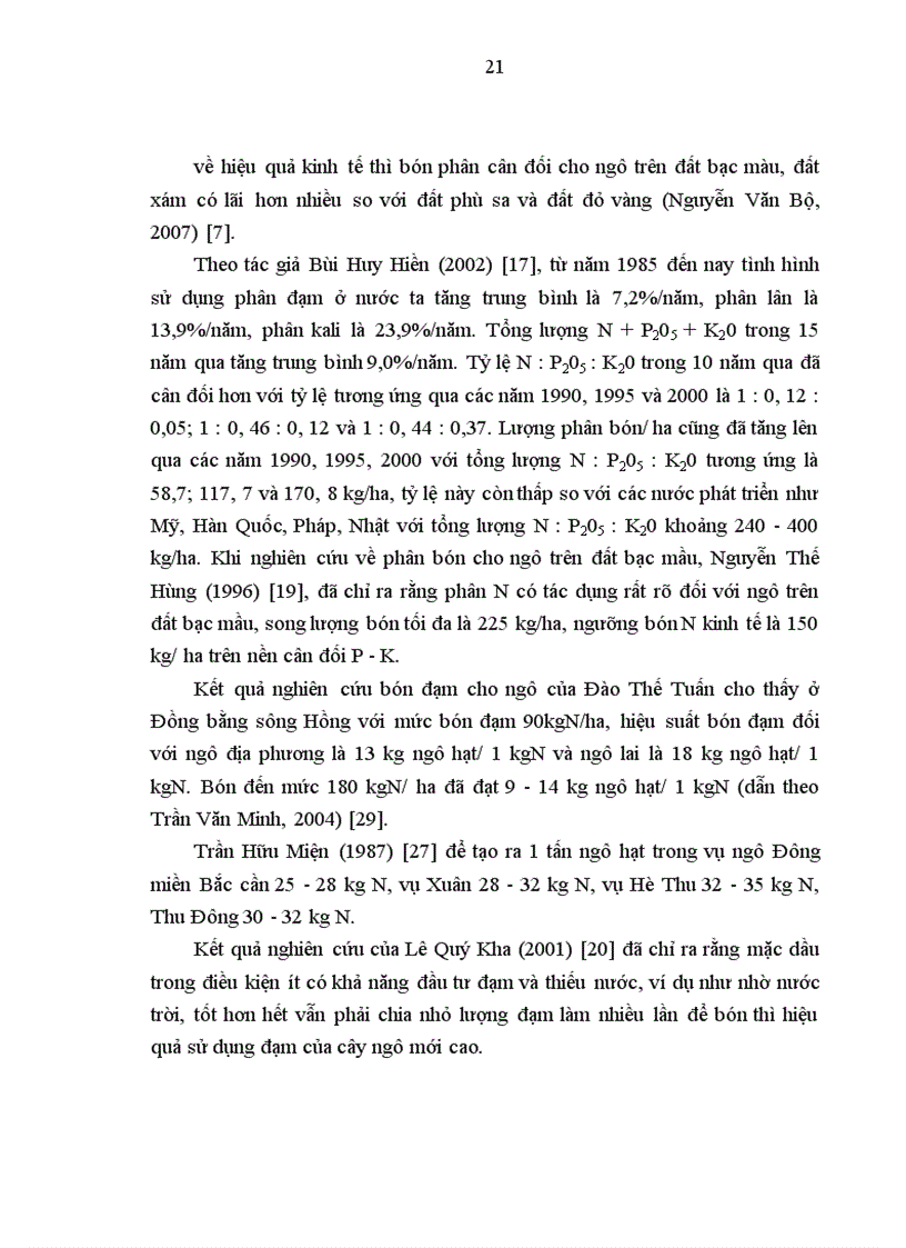 image for page Nghiên cứu ảnh hưởng của liều lượng đạm bón vào thời kỳ trước trỗ đến sinh trưởng và năng suất của giống ngô LVN99 vụ xuân năm 2011
