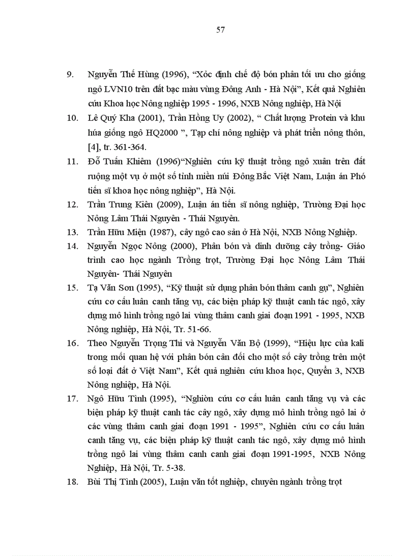 image for page Nghiên cứu ảnh hưởng của liều lượng đạm bón vào thời kỳ trước trỗ đến sinh trưởng và năng suất của giống ngô LVN99 vụ xuân năm 2011