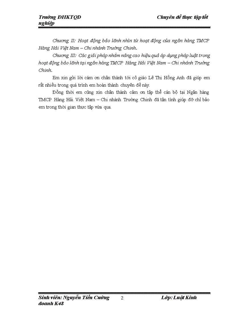 image for page Cơ sở pháp lý về bảo lãnh ngân hàng và thực tiễn áp dụng tại Ngân hàng TMCP Hàng Hải Việt Nam Chi nhánh Trường Chinh 1