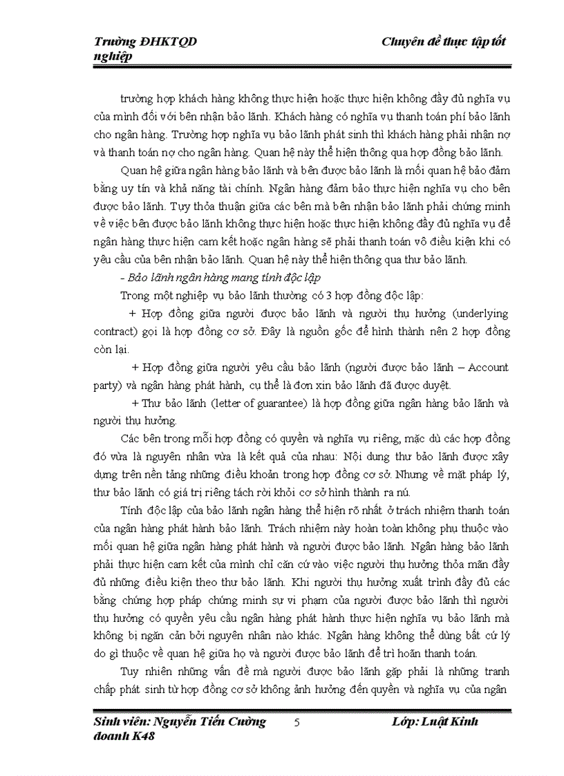 image for page Cơ sở pháp lý về bảo lãnh ngân hàng và thực tiễn áp dụng tại Ngân hàng TMCP Hàng Hải Việt Nam Chi nhánh Trường Chinh 1