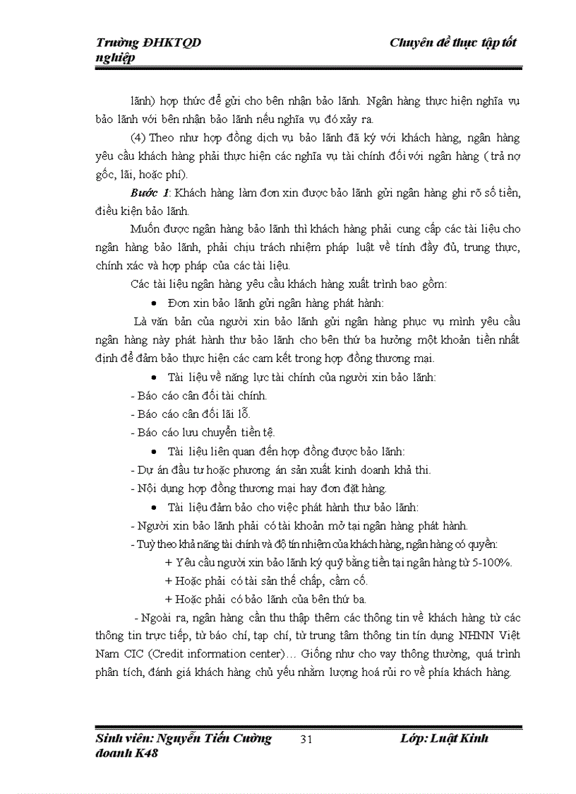 image for page Cơ sở pháp lý về bảo lãnh ngân hàng và thực tiễn áp dụng tại Ngân hàng TMCP Hàng Hải Việt Nam Chi nhánh Trường Chinh 1