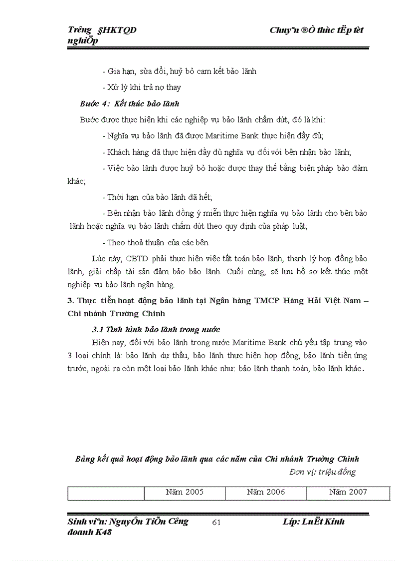 image for page Cơ sở pháp lý về bảo lãnh ngân hàng và thực tiễn áp dụng tại Ngân hàng TMCP Hàng Hải Việt Nam Chi nhánh Trường Chinh 1