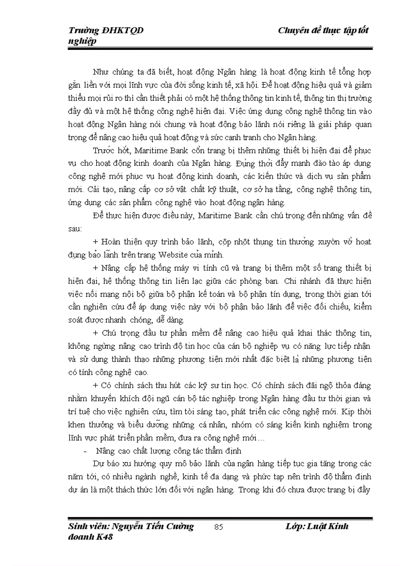 image for page Cơ sở pháp lý về bảo lãnh ngân hàng và thực tiễn áp dụng tại Ngân hàng TMCP Hàng Hải Việt Nam Chi nhánh Trường Chinh 1