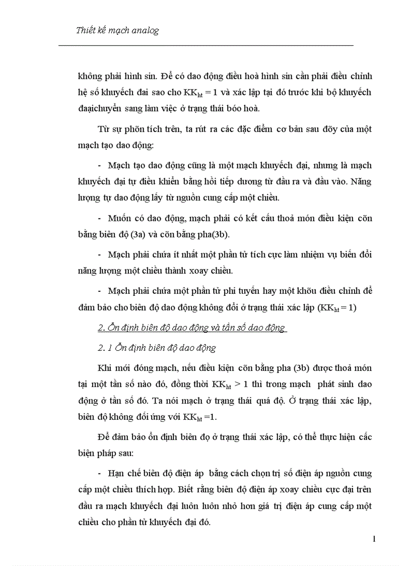 image for page Thiết kế mạch analog