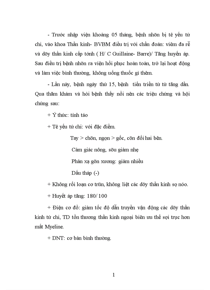 image for page Bệnh án thi Thần kinh ngoại biên