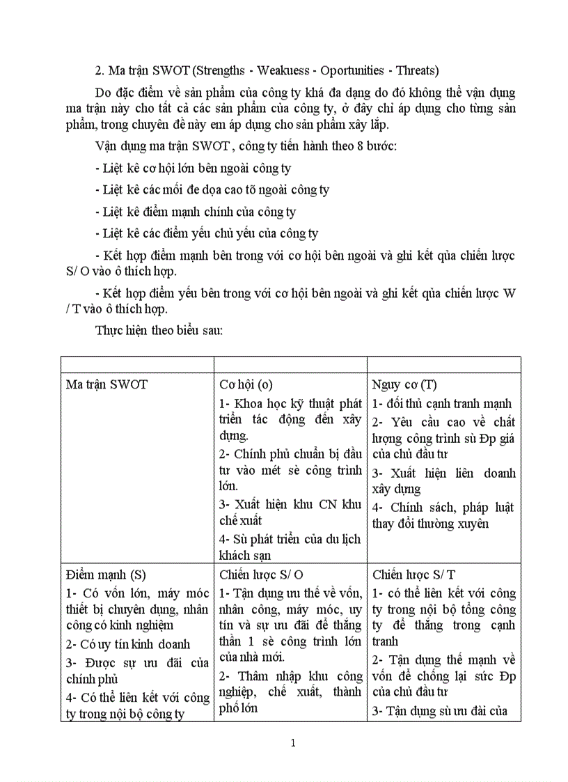 image for page Một số biện pháp chủ yếu nhằm góp phần hoàn thiện quá trình xây dựng chiến lược kinh doanh ở Công ty Xây lắp Vật tư Vận tải Sông Đà 12 1