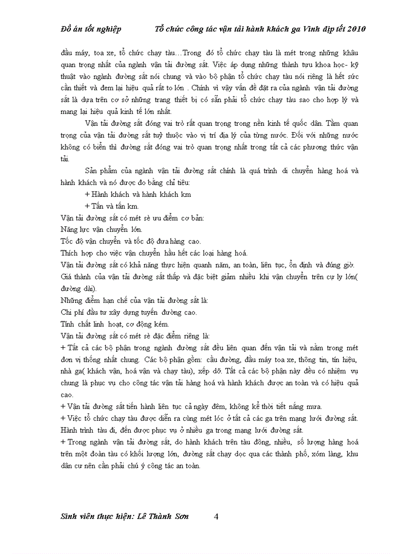 image for page Tổ chức công tác vận tải hành khách ga Vinh dịp tết 2010