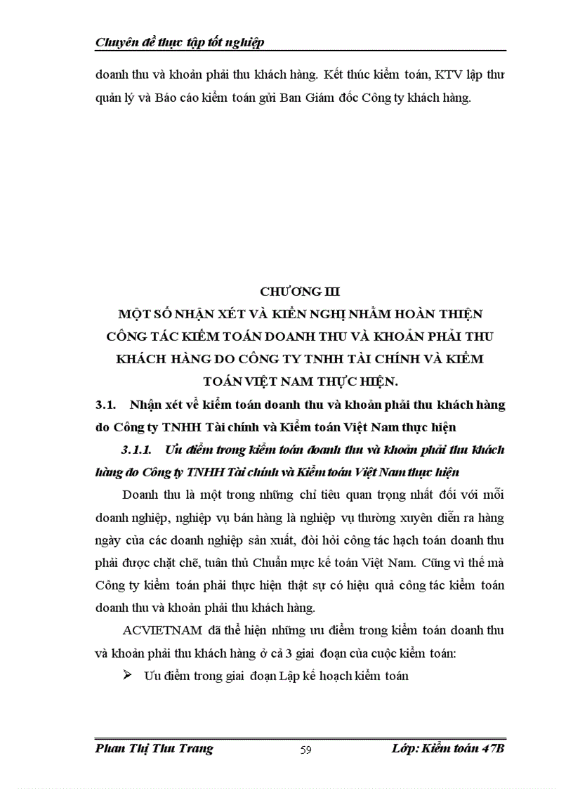 image for page Quy trình kiểm toán doanh thu và khoản mục phải thu khách hàng trong kiểm toán BCTC do Công ty TNHH Tài chính và Kiểm toán Việt Nam thực hiện 1