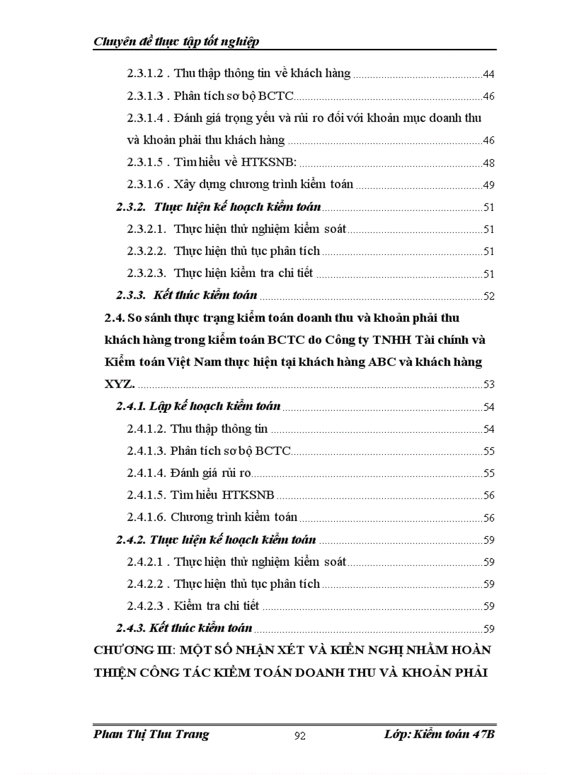 image for page Quy trình kiểm toán doanh thu và khoản mục phải thu khách hàng trong kiểm toán BCTC do Công ty TNHH Tài chính và Kiểm toán Việt Nam thực hiện 1