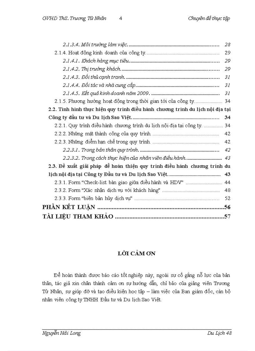 image for page Hoàn thiện quy trình điều hành chương trình du lịch nội địa tại công ty Đầu tư và Du lịch Sao Việt 1