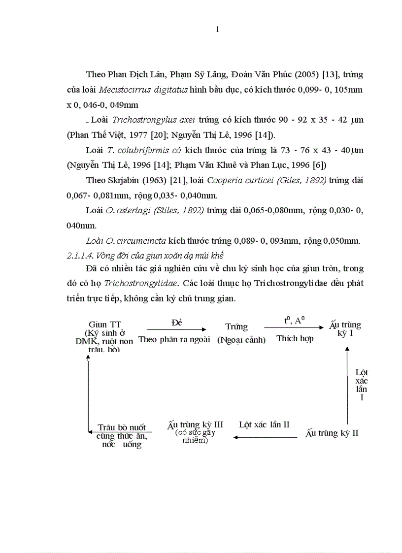 image for page Nghiên cứu sự phát triển của trứng và khả năng tồn tại của ấu trùng giun xoăn dạ múi khế ở ngoại cảnh
