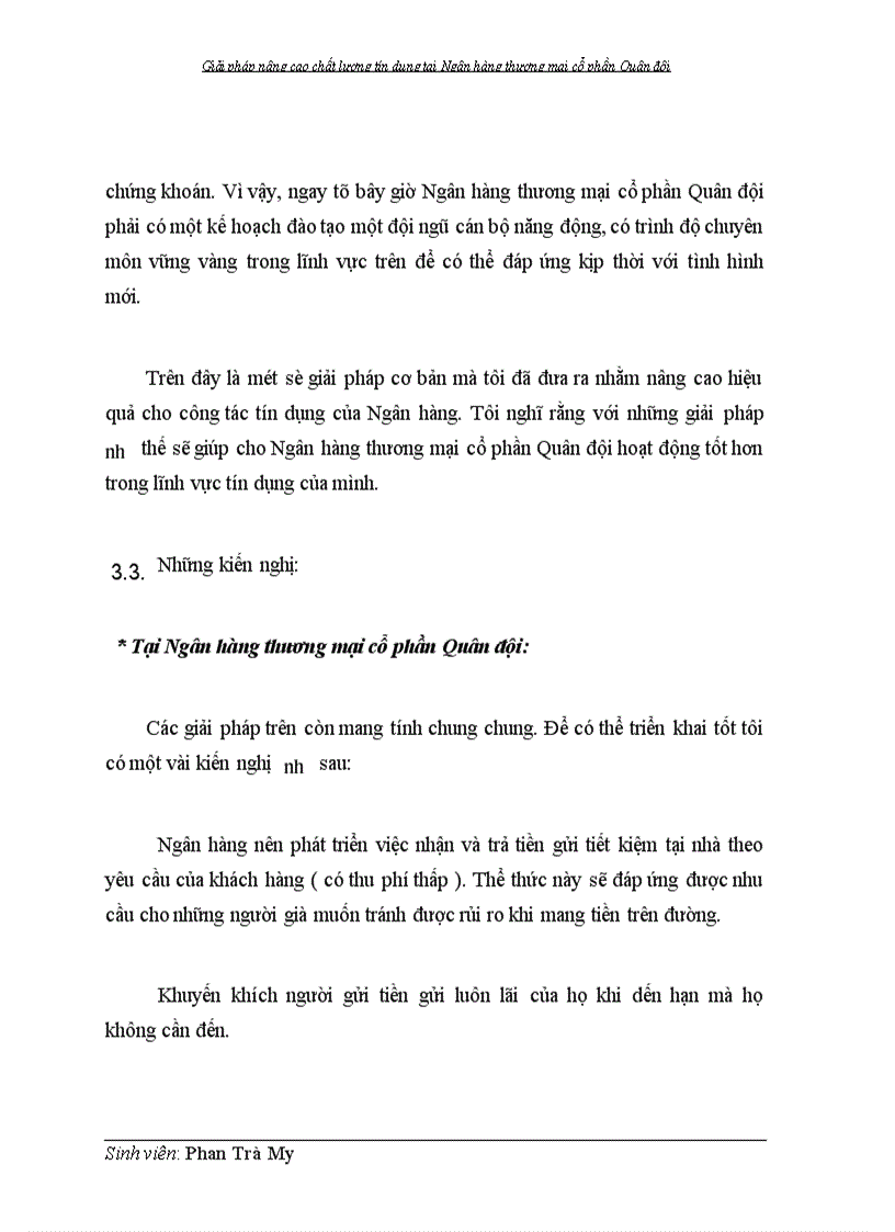 image for page Giải pháp nâng cao chất lượng tín dụng tại Ngân hàng thương mại cổ phần Quân đội 1