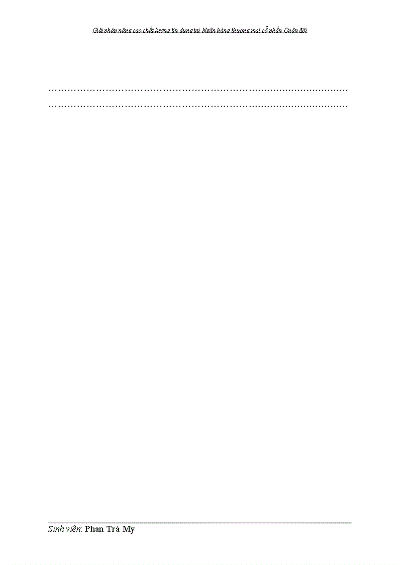 image for page Giải pháp nâng cao chất lượng tín dụng tại Ngân hàng thương mại cổ phần Quân đội 1