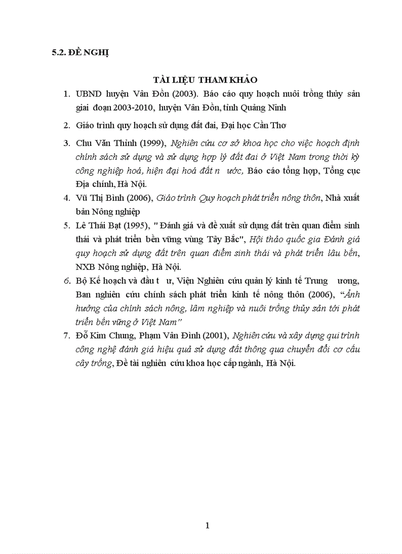 image for page Đánh giá kết quả quy hoạch nuôi trồng thủy sản mặn lợ của huyện Vân Đồn tỉnh Quảng Ninh giai đoạn 2003 2010