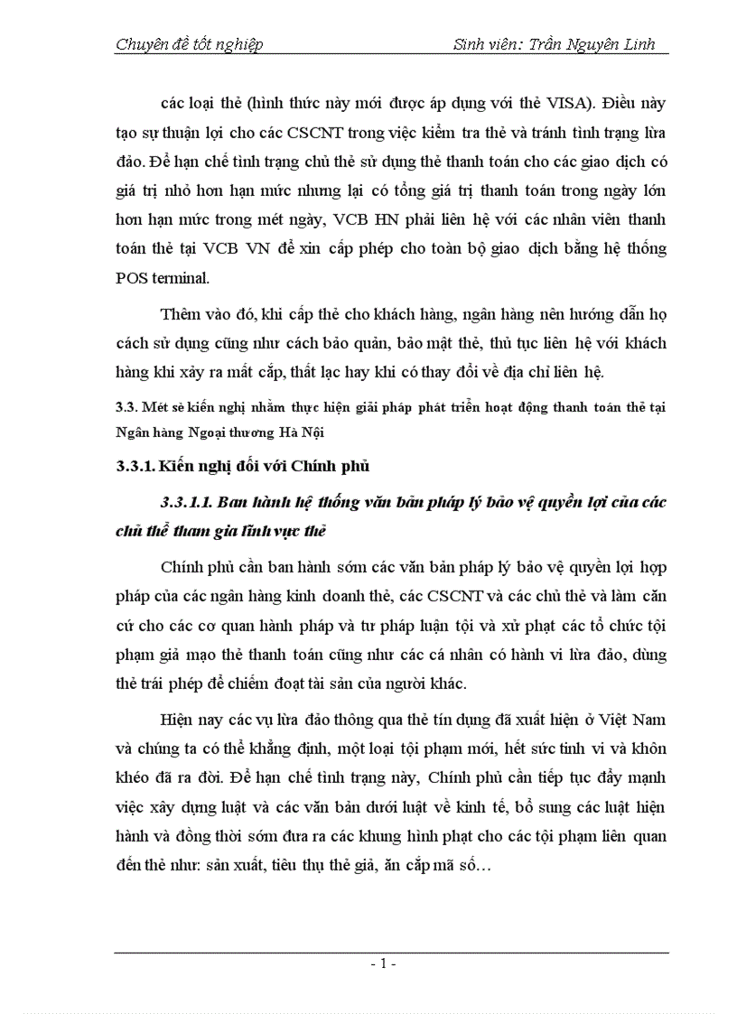 image for page Phát triển hoạt động thanh toán thẻ tại Ngân hàng Ngoại thương Hà Nội 1