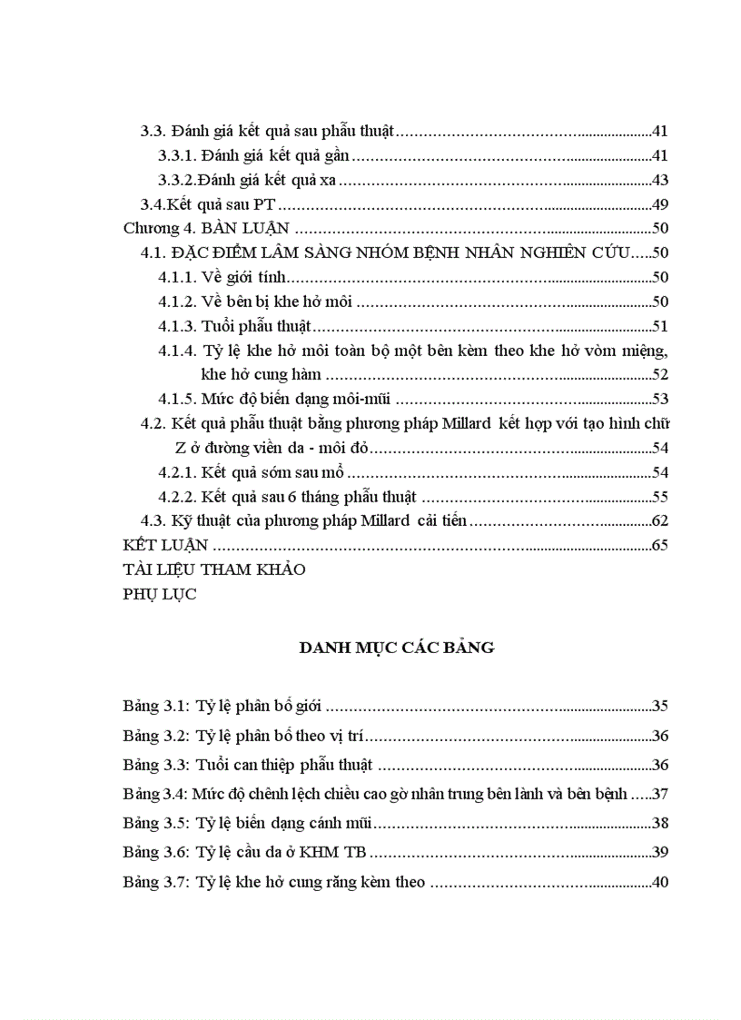 image for page Đánh giá vai trò tạo hình chữ Z ở trên đường viền da môi đỏ trong phương pháp Millard mổ khe hở môi một bên toàn bộ