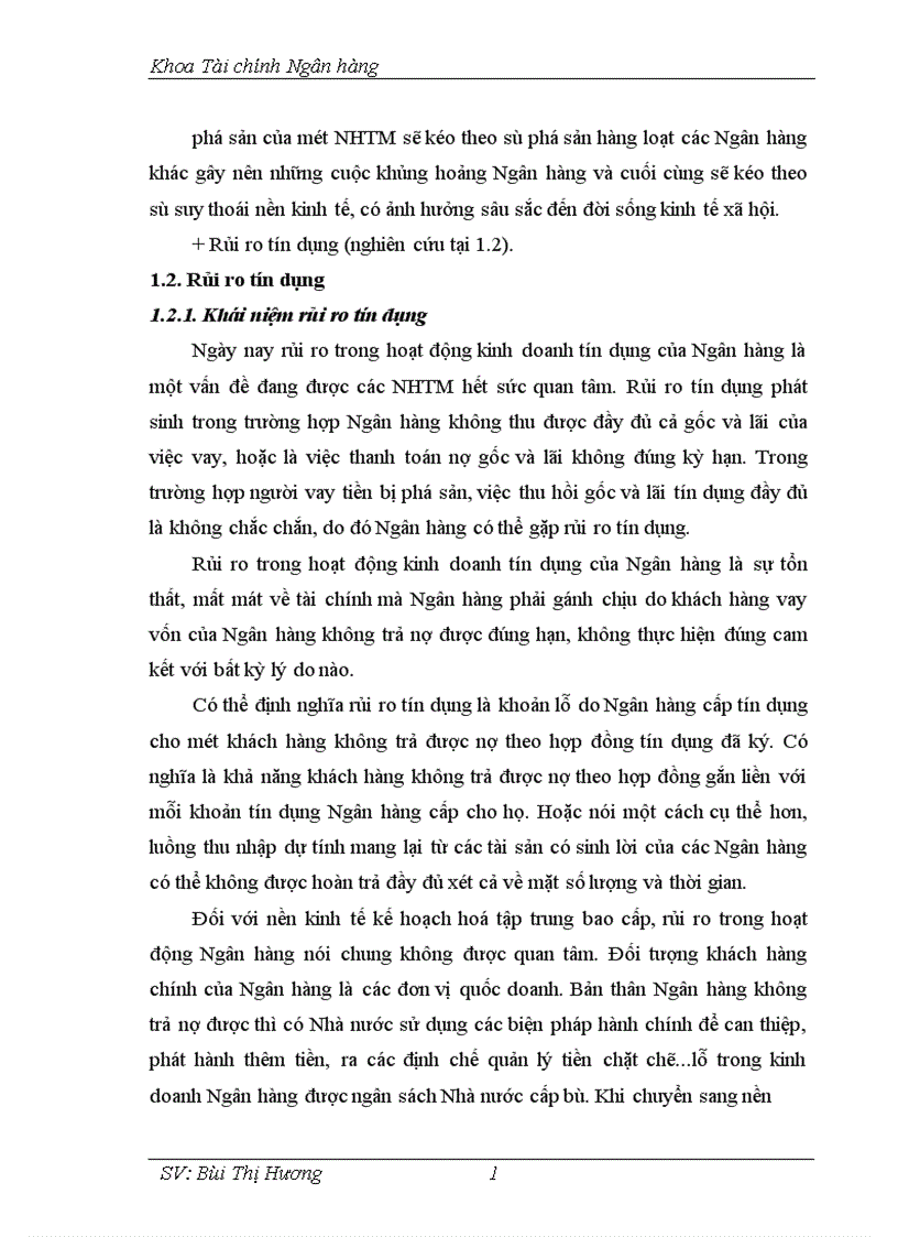 image for page Giải pháp phòng ngừa hạn chế rủi ro trong hoạt động tín dụng tại Chi nhánh Ngân hàng Nông nghiệp và Phát triển nông thôn Láng Hạ 1