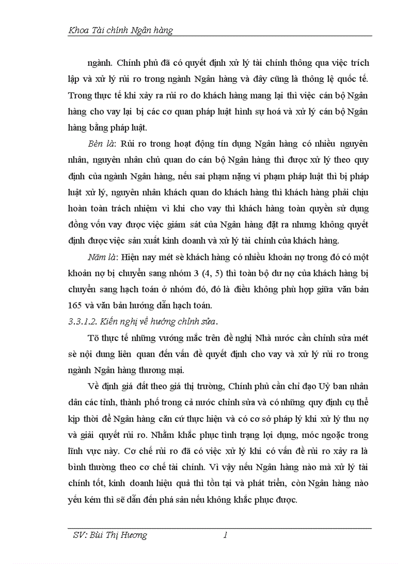 image for page Giải pháp phòng ngừa hạn chế rủi ro trong hoạt động tín dụng tại Chi nhánh Ngân hàng Nông nghiệp và Phát triển nông thôn Láng Hạ 1