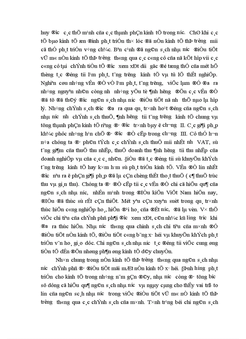 image for page Vai trò điều tiết vĩ mô nền kinh tế thị trường của ngân sách nhà nước