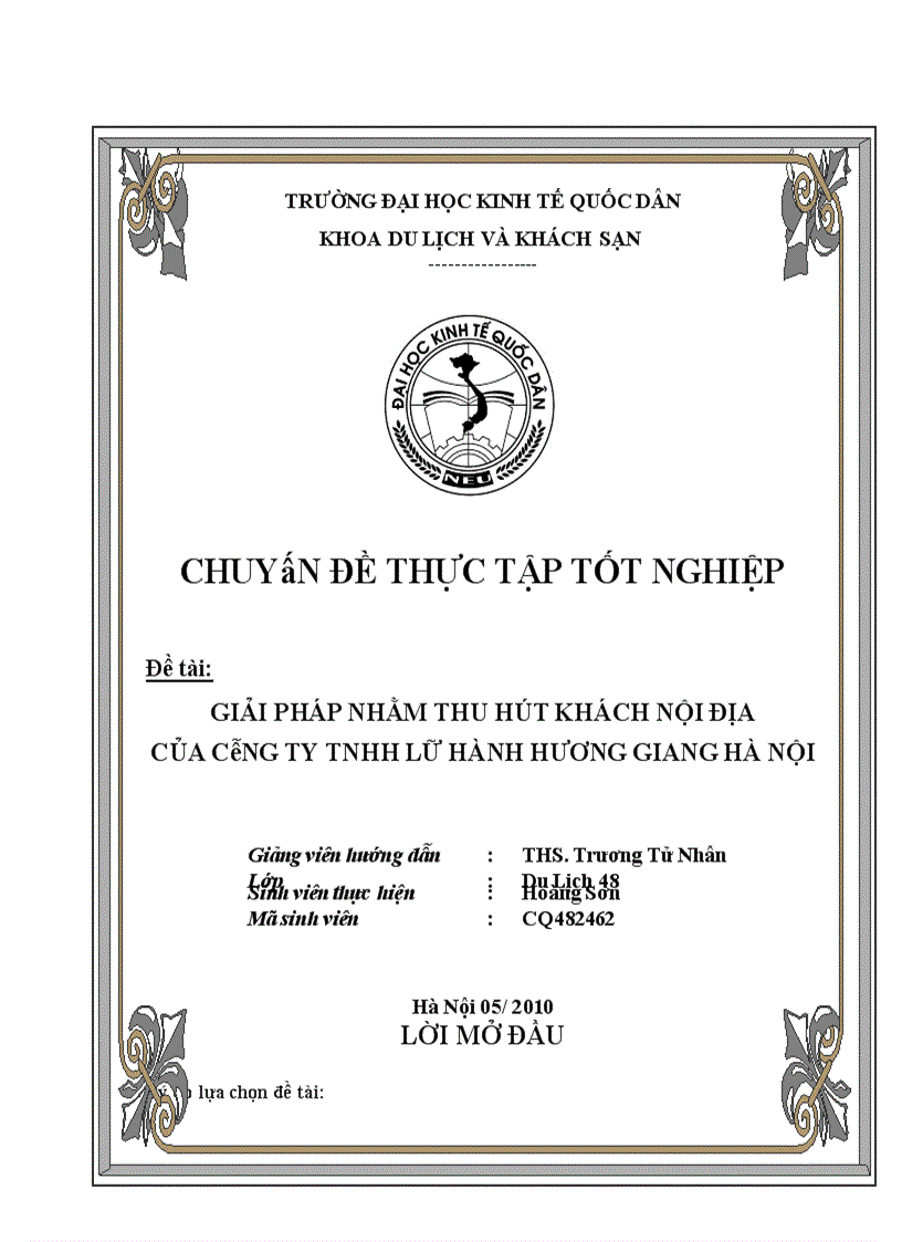 image for page Giải Pháp Nhằm Thu Hút Khách Nội Địa Của Công Ty TNHH Lữ Hành Hương Giang Hà Nội