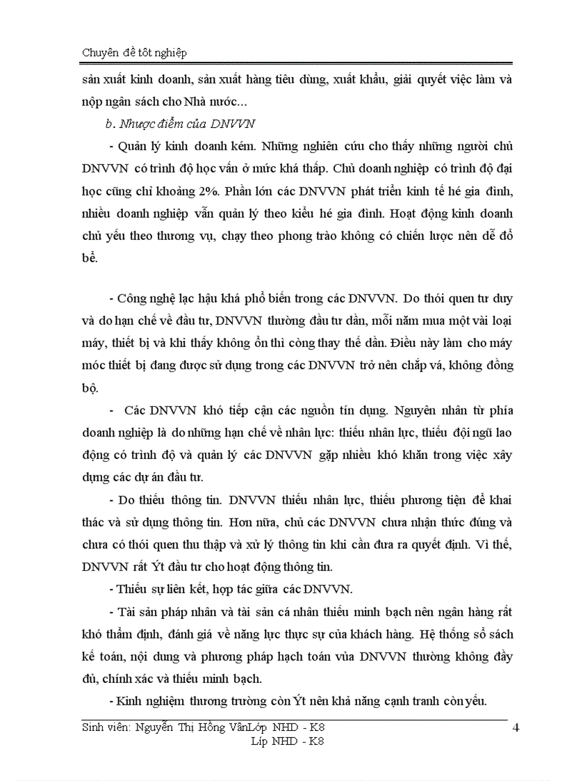 image for page Giải pháp mở rộng hoạt động tín dụng đối với DNVVN tại chi nhánh NHCT Quang Trung