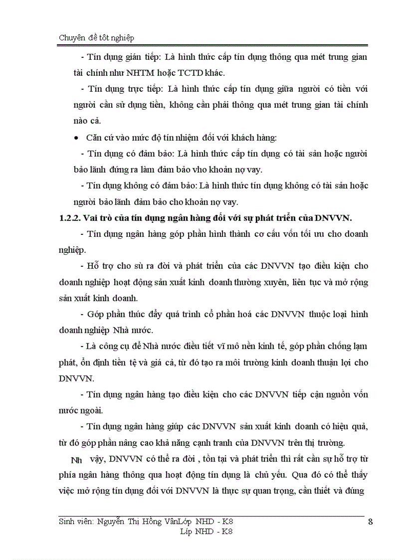 image for page Giải pháp mở rộng hoạt động tín dụng đối với DNVVN tại chi nhánh NHCT Quang Trung