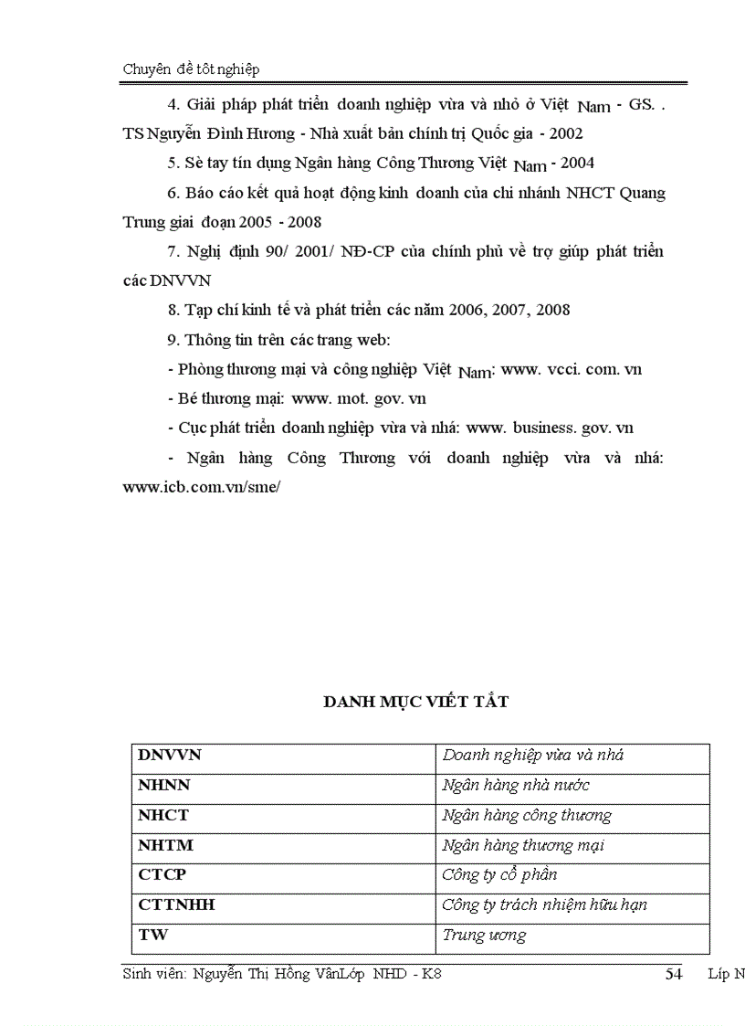 image for page Giải pháp mở rộng hoạt động tín dụng đối với DNVVN tại chi nhánh NHCT Quang Trung