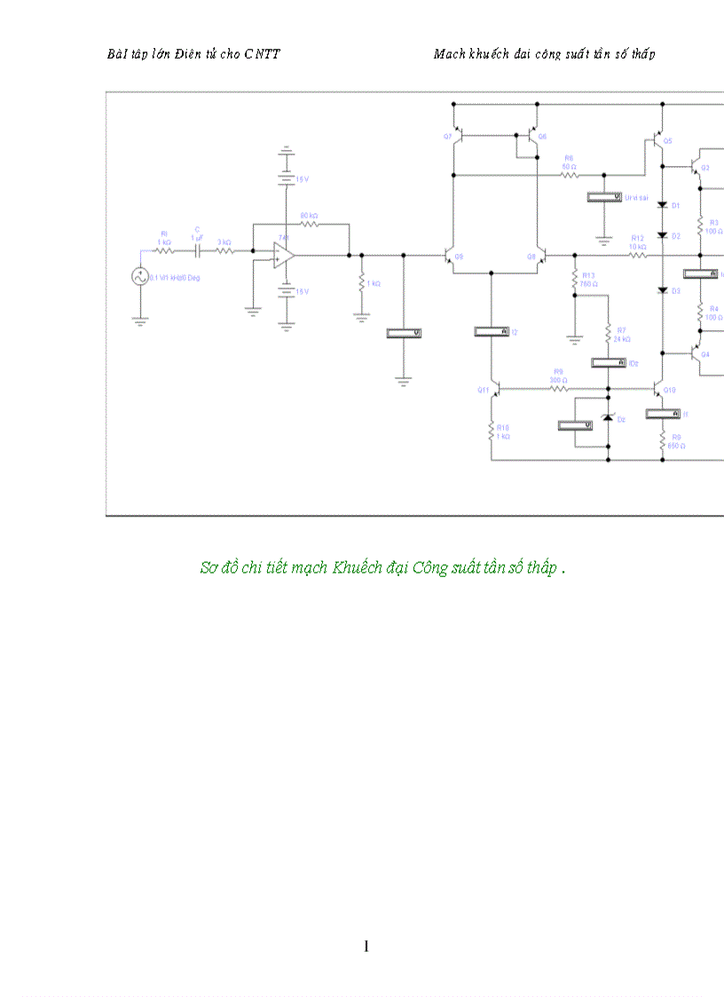 image for page Điện tử cho CNTT Mạch khuếch đại công suất tần số thấp