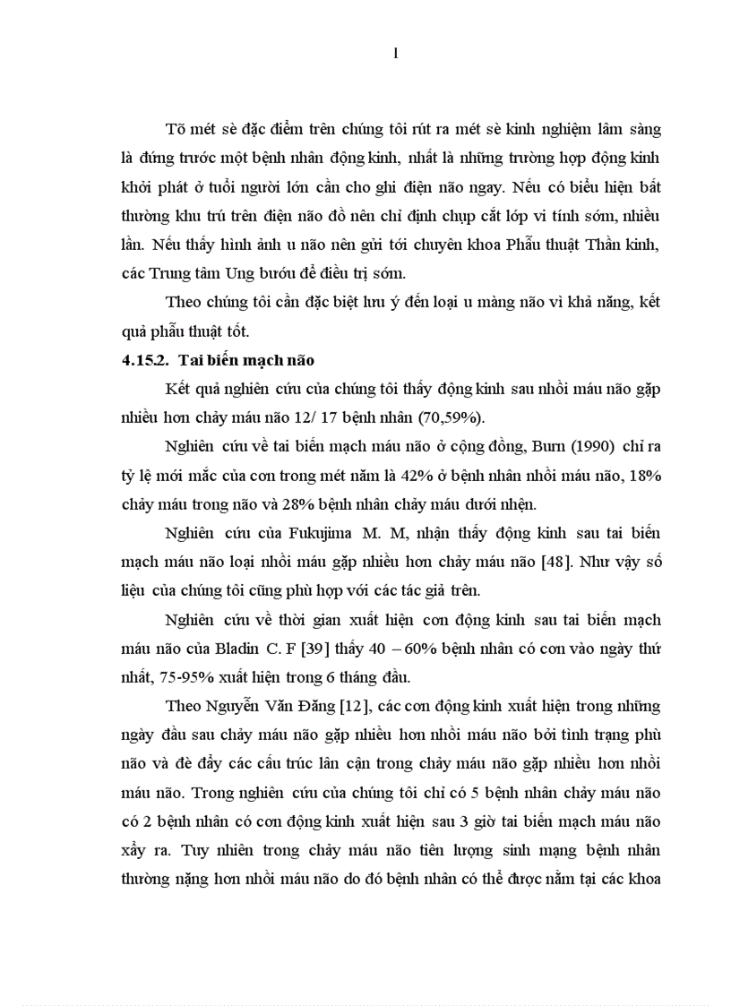 image for page Nghiên cứu một số đặc điểm lâm sàng và hình ảnh học của động kinh ở người trưởng thành tại Khoa Thần kinh Bệnh viện Bạch Mai