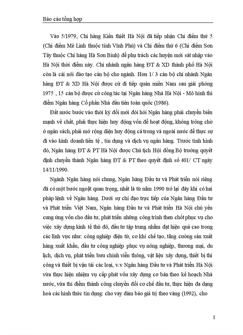 image for page Báo cáo thực tập tổng hợp tại Chi nhánh Ngân hàng Đầu tư và Phát triển Hà Nội