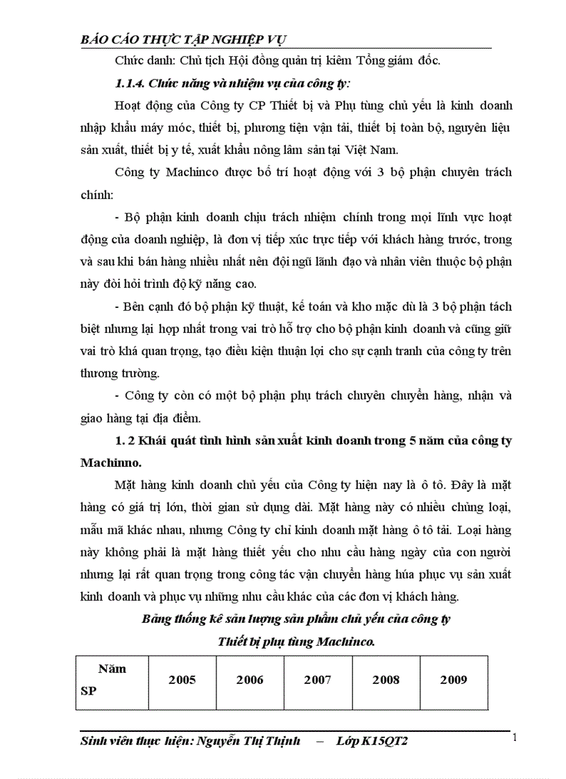 image for page Báo cáo thực tập tổng hợp tại Công ty thiết bị phụ tùng Machinco