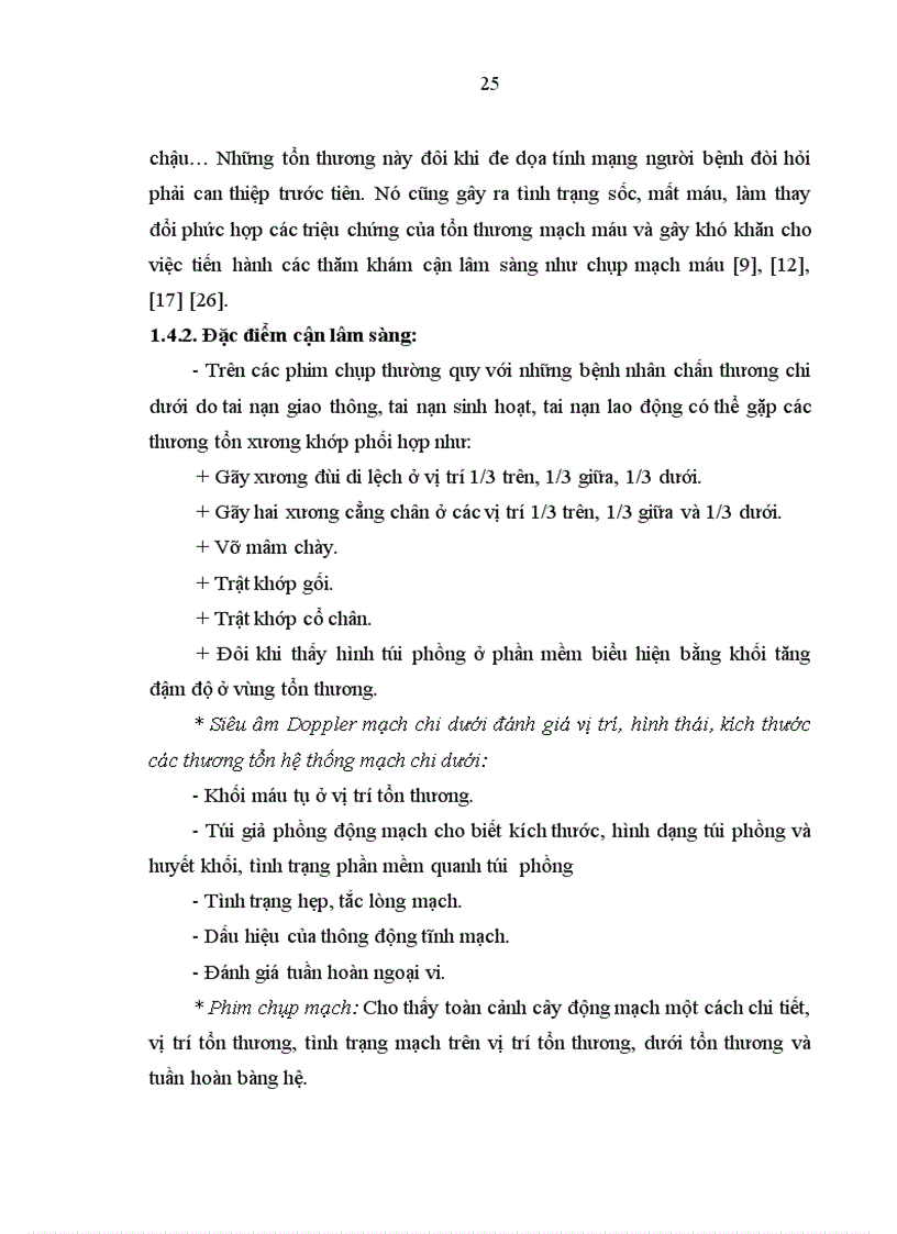 image for page Mô tả đặc điểm hình ảnh các tổn thương mạch máu chi dưới do chấn thương trên phim chụp mạch
