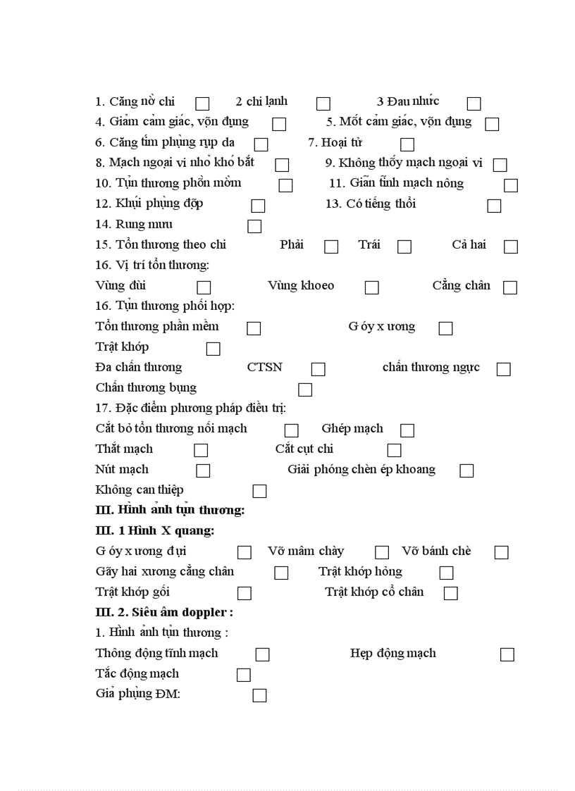 image for page Mô tả đặc điểm hình ảnh các tổn thương mạch máu chi dưới do chấn thương trên phim chụp mạch