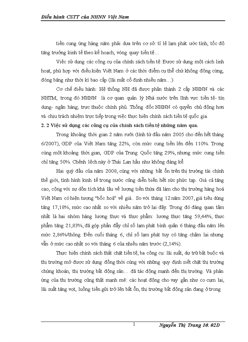 image for page Điều hành CSTT của NHNN Việt Nam