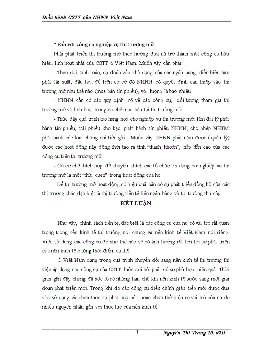 image for page Điều hành CSTT của NHNN Việt Nam