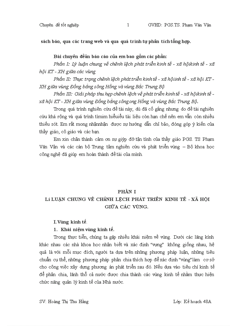 Giải pháp thu hẹp chênh lệch về phát triển kinh tế xã hộikinh tế xã hộ KT XH giữa vùng Đồng bằng sông Hồng và vùng Bắc Trung Bộ 1