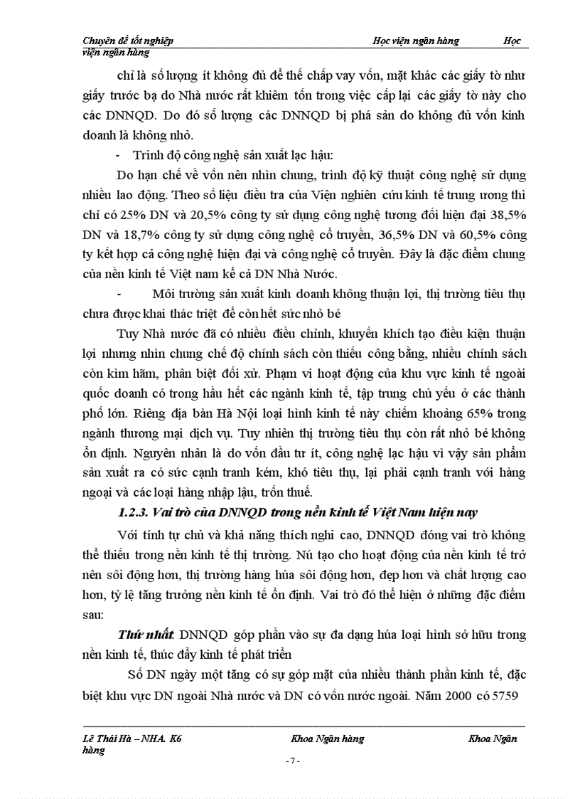 image for page Giải pháp mở rộng tín dụng đối với các Doanh nghiệp ngoài quốc doanh tại chi nhánh NHTM cổ phần Bắc Á Hà Nội 1