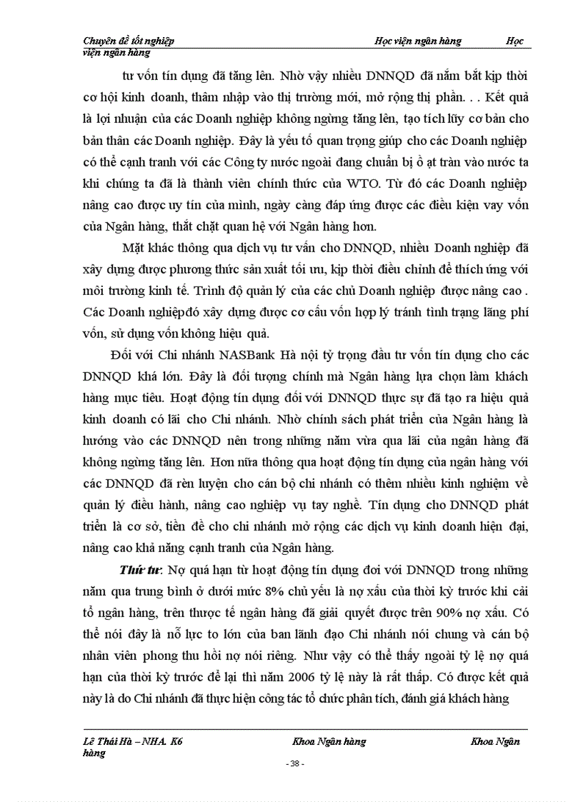 image for page Giải pháp mở rộng tín dụng đối với các Doanh nghiệp ngoài quốc doanh tại chi nhánh NHTM cổ phần Bắc Á Hà Nội 1